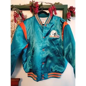 VINTAGE Miami Dolphins Jacket Large